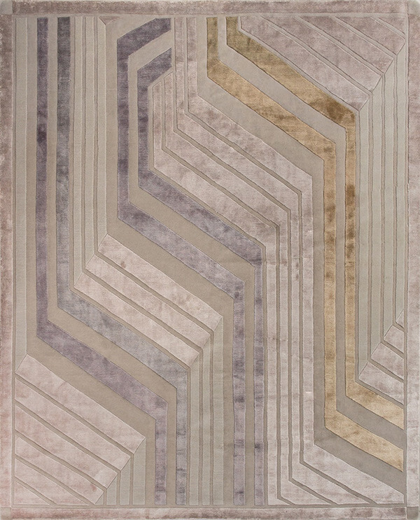 Индийский ковер из шерсти и арт-шёлка CARTIE COLLECTION ART DECO